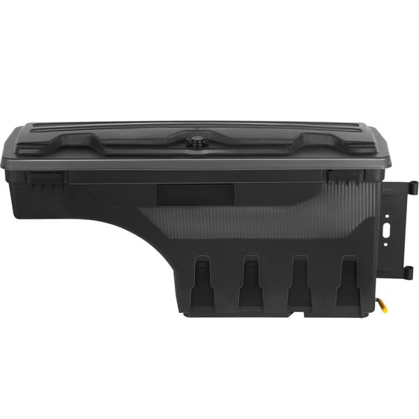Låsbart truckbädd förvaringslåda, vattentät ABS, 6,6 Gal/20 L, kompatibel med Chevy Silverado/GMC Sierra 2019-2021, svart.
