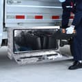 Miniatyrbillede 8 af 9: Undervognskasse 30"x17"x18" - kraftig, vandtæt opbevaringsboks i aluminiumsdiamantplade m. lås til pickup, varevogn og trailer.
