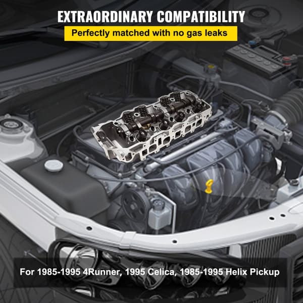 Cylinderhoved til Toyota 4Runner (85-95) og Pickup (85-95) 2,4L - Perfekt pasform og høj kvalitet.