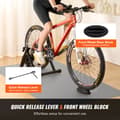 Miniatyrbillede 4 af 9: Cykeltræner til 26"-29" hjul, magnetisk, støjsvag motor, sammenklappelig til indendørs træning med hurtigudløser og forhøjer.