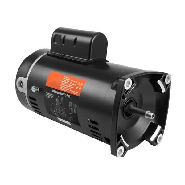 1,5HK svømmeanlægspumpemotor 115/230V 12,8/6,4A 56Y 3450RPM med 90μF/250V kondensator. Ideel til pooldrift.