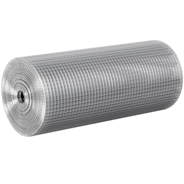 Hardwareklud, 1/2 tomme 24" x 100 ft 19 gauge, varmgalvaniseret trådnetrulle til kyllingehus og kaninbure, ideel til små gnavere og haver.