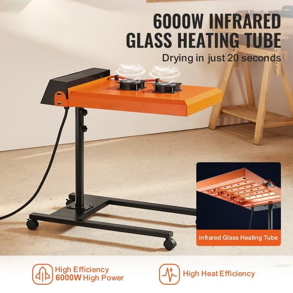 Flash Tork 6000W 19 x 21 tum Automatisk Infraröd IR Skrivskärms Torkning