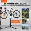 Miniatyrbillede 2 af 9: Cykelreparationsstativ i aluminium, 30 kg, justerbart, foldbart med magnetisk værktøjsbakke - perfekt til cykelvedligeholdelse derhjemme.