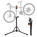 Miniatyrbillede 1 af 9: Cykelreparationsstativ i aluminium, 30 kg, justerbart, foldbart med magnetisk værktøjsbakke - perfekt til cykelvedligeholdelse derhjemme.
