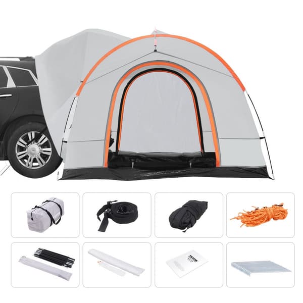 SUV-campingtelt til 6-8 personer, inkl. vandtæt regnlag og bæretaske. Perfekt til camping med bil!
