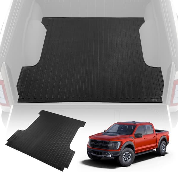 Lastbilsengemåtte til 2015-2023 Ford F150, 5,5 FT kort seng. Gummimåtte (1/4" tyk) beskytter mod vejr og skader.