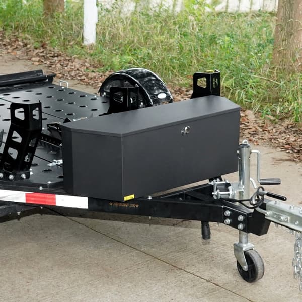 Trailer Tunga Verktyg Förvaringslåda 36 x 12 x 12 tum kolstål + låsnycklar