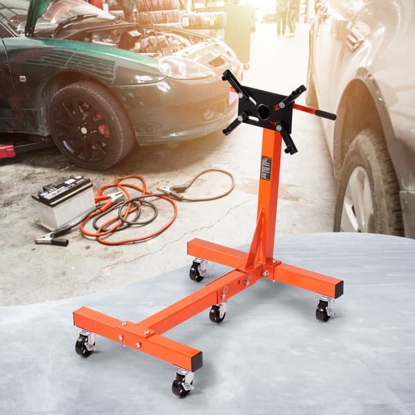 Motorstativ 1500LBS Fällbart Motorlyft Dolly med justerbart monteringshuvud