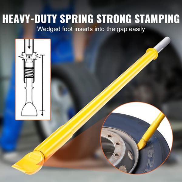 Dækperlebreaker med glidehammer, 117 cm lang. Kraftig stål konstruktion til effektiv dækfjernelse på bil, truck og trailer.