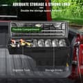 Miniatyrbild 5 av 9: Låsbart truckbäddsförvaringslåda, vattentät ABS, 6,6 Gal/20 L, lösenordshänglås, Dodge Ram 1500 2019-2021, svart.