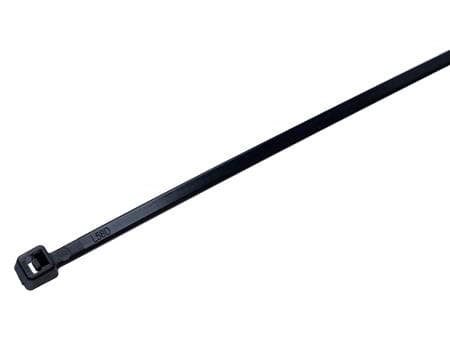 Kabelband 2,5X200 svart UV-beständigt, max Ø-diameter 52,5mm, temperatur -40°C till +85°C, draghållfasthet 80N, polyamid (PA) - (100 st)