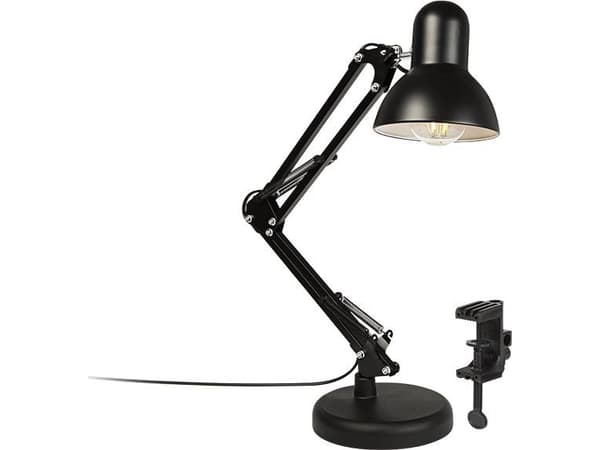 Blås skrivbordslampa 44-149# Skrivbordslampa lb-09 ritbordslampa 2in1 e27