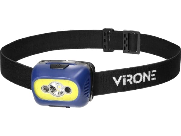 Orno Head taskulamppu COB LED liiketunnistimella, ladattava, sininen
