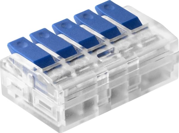 Orno 5-leder kompresjonskoblingsklemme; for enhver ledning 0,75-4mm?; IEC 450V/32A 50 stk.