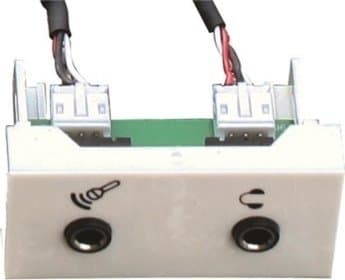 Adapteris AV FULL F22 2x Mini Jack Module. F/F.