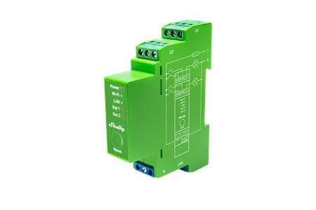 Shelly Pro Series 1PM - - trådlös - 802.11b/g/n, Bluetooth 4.2 - 2400 - 2495 MHz