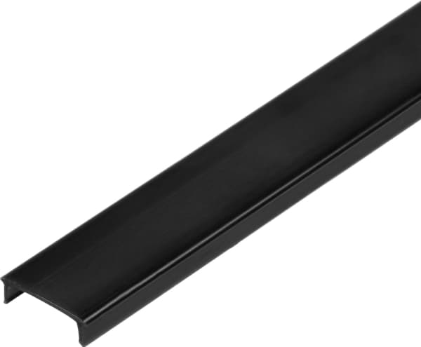 Orno Diffuser for innfelte profiler i gipsplater, serie AD-LP-6505, 2 m, sort polykarbonat, i sett med 50 stk.