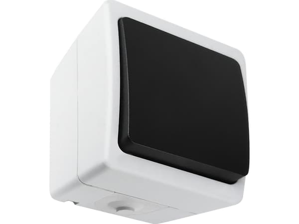 Orno Bell knapp AQUATIC MINI IP 54 Vit-Svart, 10 st