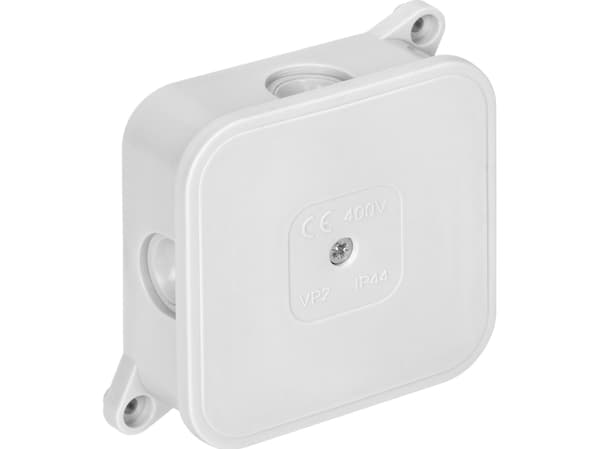 Orno Box n/t ECO IP44 400V 4 st gummiförskruvningar 85x85x35mm vit 60 st.