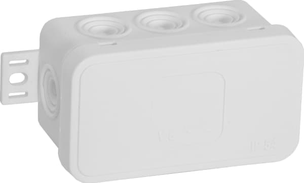 Orno Box n/t CLICK, IP54, 8 genomföringar, 80x45x41mm, vit, 100 st.