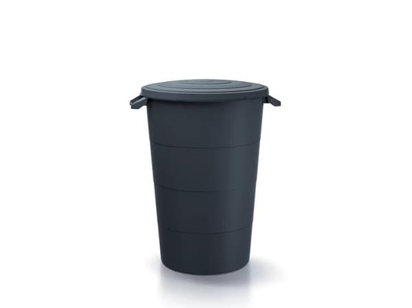 Prosperplast SMOOTH GARDEN BIN 80L BLACK RECYCLING KEDEN