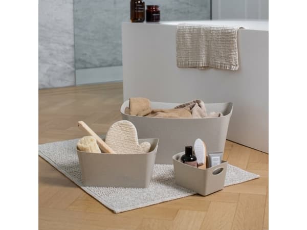 koziol BOXXX M, Säilytyslaatikko, Hiekka, Suorakulmainen, Kierrätysmuovi, Yksivärinen, Sisätilat