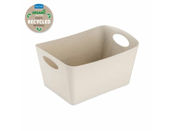 koziol BOXXX M, Säilytyslaatikko, Hiekka, Suorakulmainen, Kierrätysmuovi, Yksivärinen, Sisätilat