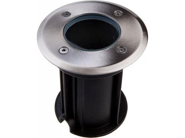 V-TAC Markmonterad Rund Borstad Stål GU10 IP65 V-TAC VT-7677