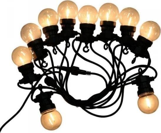 V-TAC V-TAC Hagekrans (tau) 5W LED 5 meter 10 pærer 0,5W Filament VT-71510 3000K 550lm