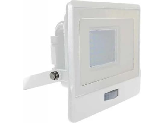 V-TAC Floodlight V-TAC LED-projektor 30W SAMSUNG CHIP Bevegelsessensor Hvit MED KOPLING VT-138S 6400K 2340lm 5 års garanti