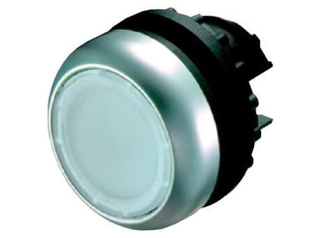 Eaton M22-DL-W, Tryckknappsbrytare, Svart, Metallisk, Vit, IP66, IP67, IP69, 29,7 mm, 29,7 mm, -25 - 70 ° C