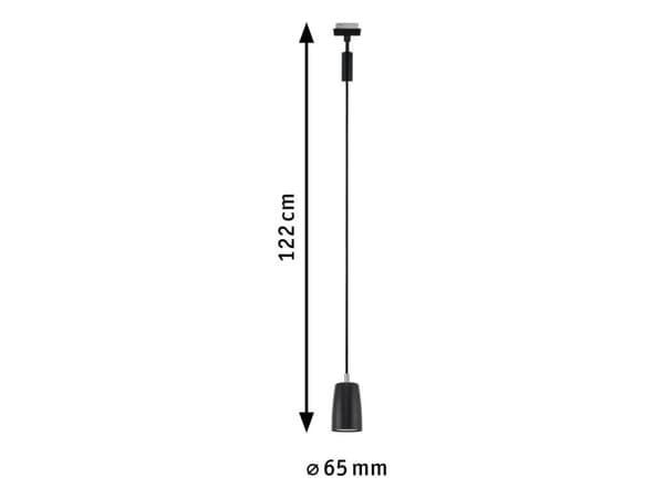 Paulmann 95627, 1 lampor, LED, GU10, IP20, Svart
