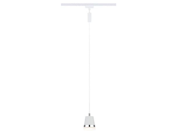 Paulmann Pendelarmatur URail PENDEL CONE GU10 maks. 10W hvit RAL9003 / plast Hvit