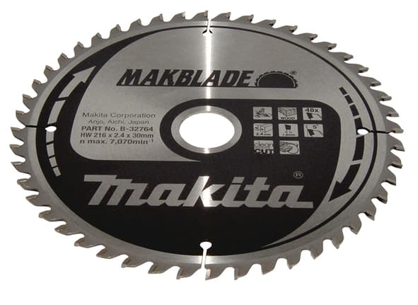 Makita MAKBLADE - Cirkelsågblad - för trä - 216 mm - 48 tänder