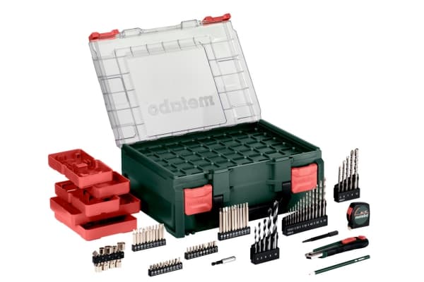 Metabo SB 18 L BL Set, Boremaskin med pistolgrep, Nøkkelløs, Børsteløs, 1,3 cm, 1700 RPM, 4 cm
