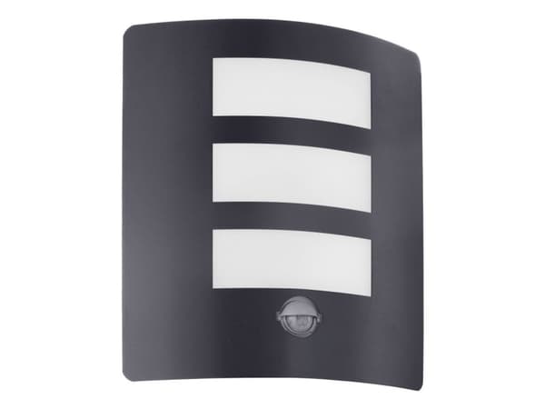 EGLO RASCINO-E UTOMHUSVÄGG L235 E27 SENSOR IP44 SVART