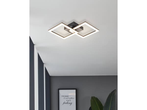EGLO HUERTA-E LOFT/VÆG L525 2500LM SORT