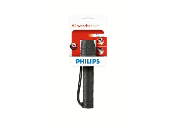 Philips LightLife Taskulamppu SFL3361/10, Käsikokoinen taskulamppu, Musta, Kumi, 2.4 V, KPR104, AA/LR6 Alkaline