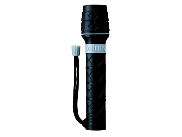 Philips LightLife Taskulamppu SFL3361/10, Käsikokoinen taskulamppu, Musta, Kumi, 2.4 V, KPR104, AA/LR6 Alkaline
