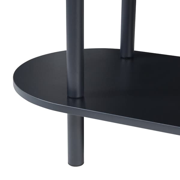 Bokhylla Øvre 108x80x30 cm svart 4 hyllplan [en.casa]