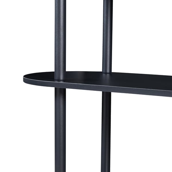 Bokhylla Øvre 76,5x80x30 cm svart 3 hyllplan [en.casa]