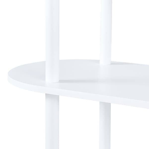Bokhylla Øvre 76,5x80x30 cm vit 3 hyllplan [en.casa]