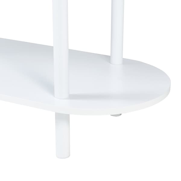 Bokhylla Øvre 76,5x80x30 cm vit 3 hyllplan [en.casa]