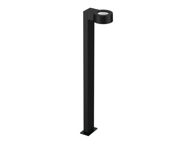 OPPLE Lighting LEDBollard-Luke-E L1000-8W-830-BL, Ballard lighting, Svart, Gjuten aluminium, Polykarbonat, I, IP65, LED
