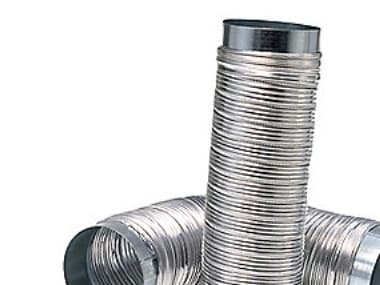 Flexkanal Ø 100 længde0.35-1M - Udtræksstik med falset aluminiumsbånd