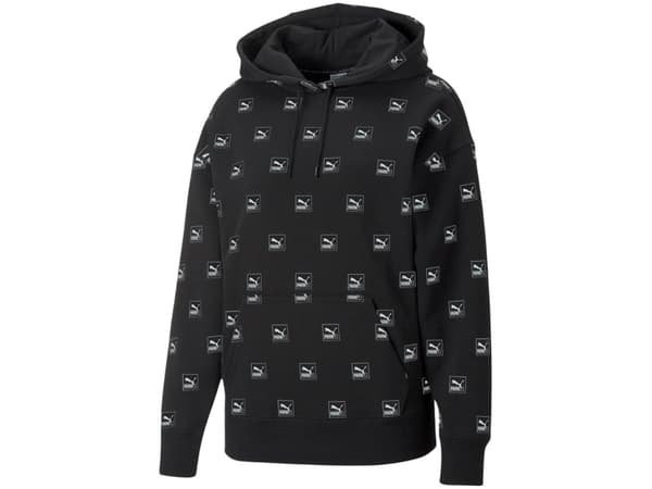 Puma Brand Love AOP Hoodie FL svart 535706 01
