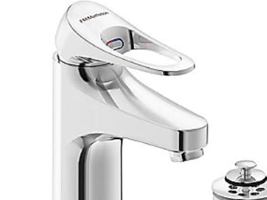 FMM - MORA FM Mattsson 9000XE håndvaskarmatur med koldstart funktion, prop bundventil samt 3/8" fleksible tilslutningsslanger