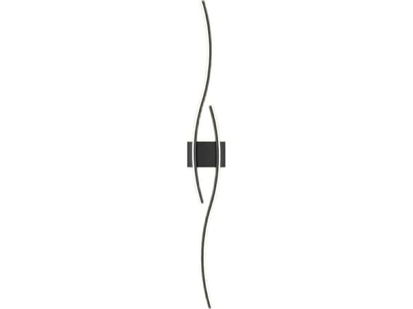 Kinkiet ATL ZD149B Lampa scienna kinkiet czarny 60cm ciepły biały