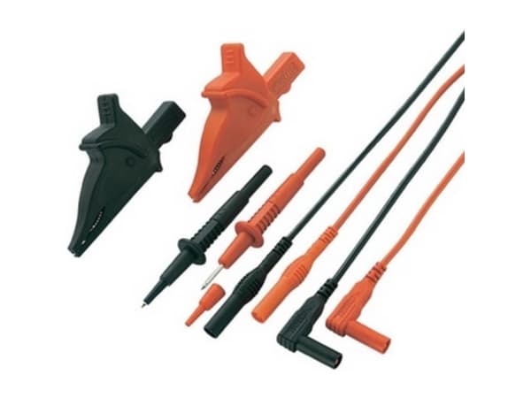 VOLTCRAFT MS-5 turvatestausjohtosarja Teräliitin 4 mm:n testianturi 1,20 m Musta, punainen 1 sarja 1 sarja